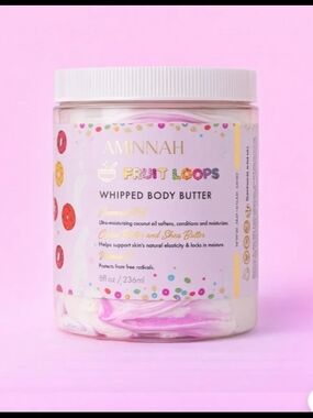 Aminnah Fruit Loops Whipped Body Butter .